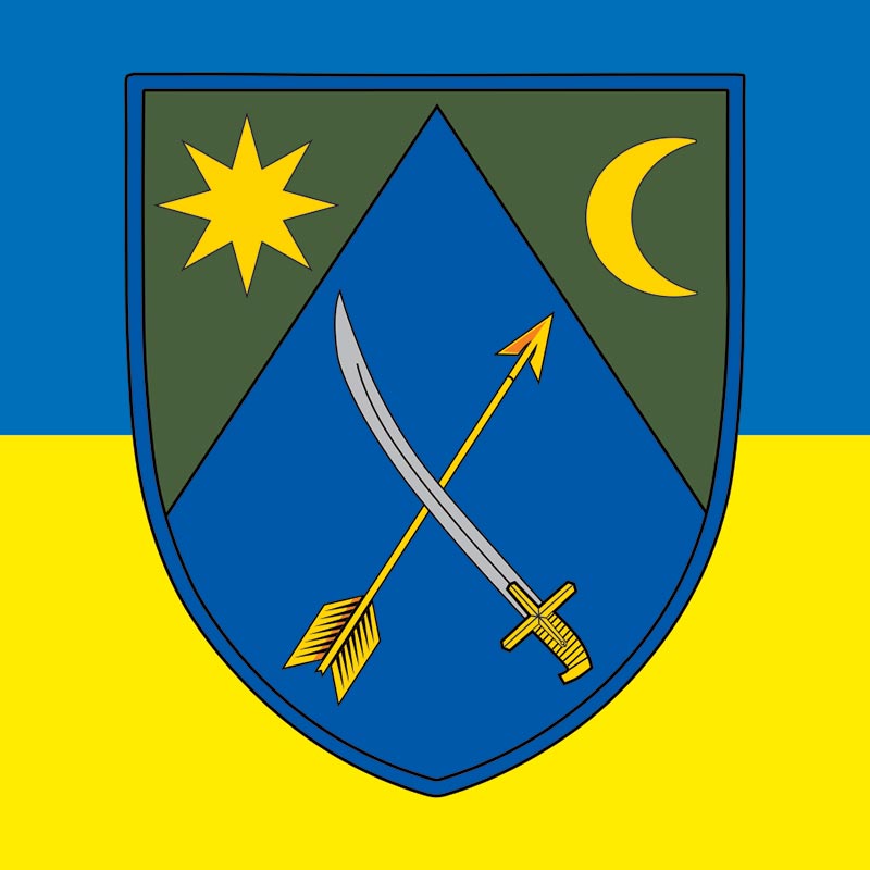 Наліпка автомобільна "151 ОМБр" (tab-0136)