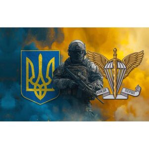 Прапор Десантно-штурмових військ України ДШВ ЗСУ (flag-01049)