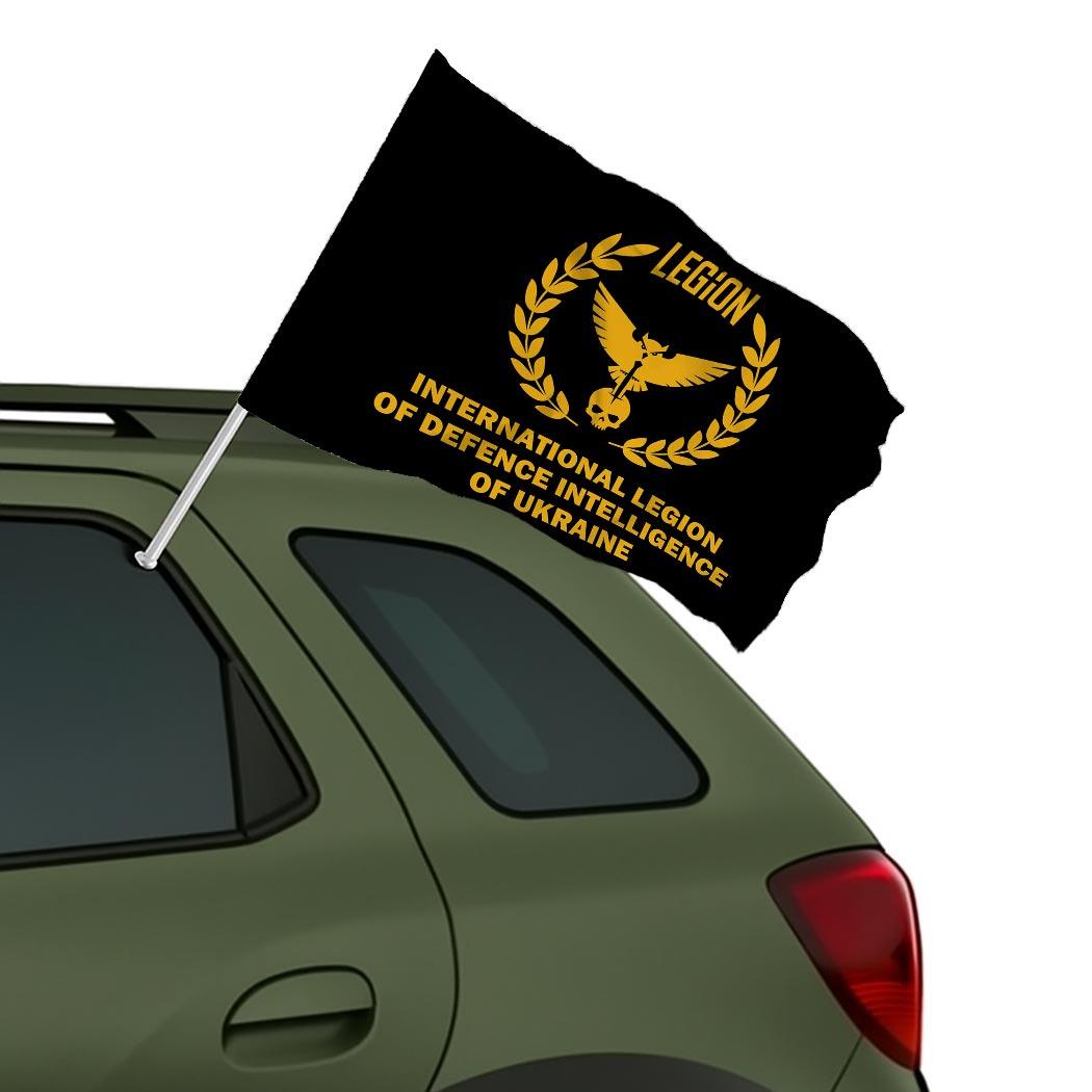 Прапор Міжнародний легіон при ГУР МО України (flag-01085) - Зображення 2