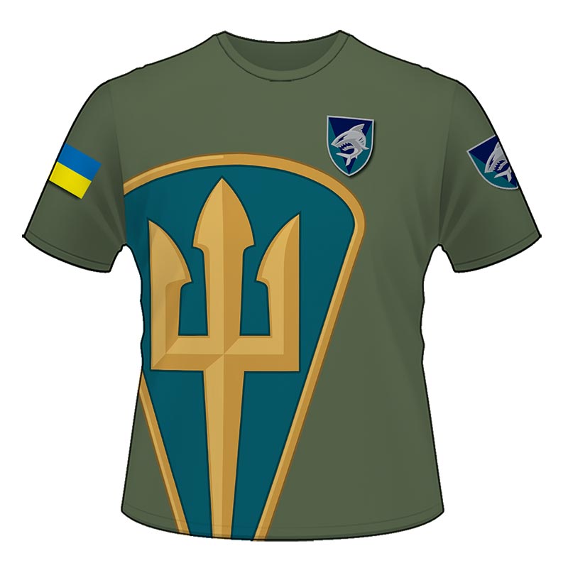 Футболка «Вірний завжди!» (40 ОБрБО) олива (3D-futbolka-0259)