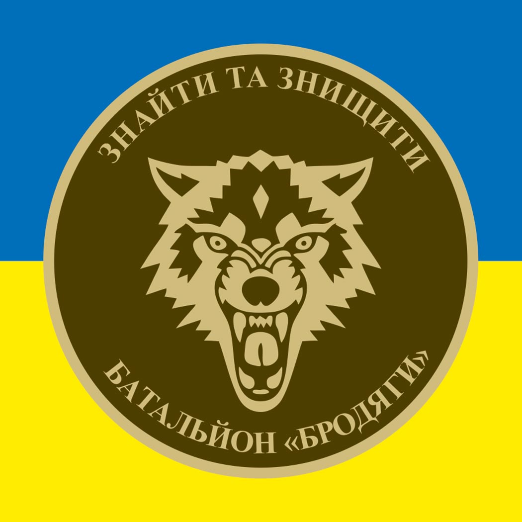 Наліпка 431-й окремий батальйон безпілотних систем «Бродяги» (431 ОБ БпС) (tab-0285)