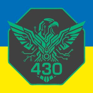 Наліпка 430-й окремий полк безпілотних систем “Falcon Squad” (430 ОПБпС) (tab-0300)