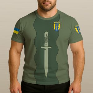 Тактична футболка 24-й окремий штурмовий полк «Айдар» (24 ОШП) олива (3D-futbolka-0394)