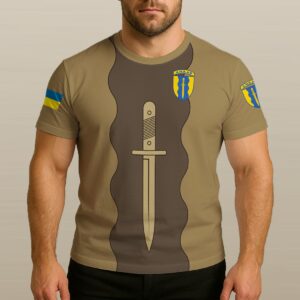 Тактична футболка 24-й окремий штурмовий полк «Айдар» (24 ОШП) койот (3D-futbolka-0395)