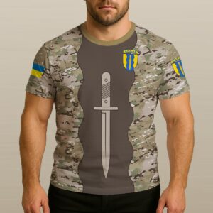 Тактична футболка 24-й окремий штурмовий полк «Айдар» (24 ОШП) мультикам камуфляж (3D-futbolka-0396)