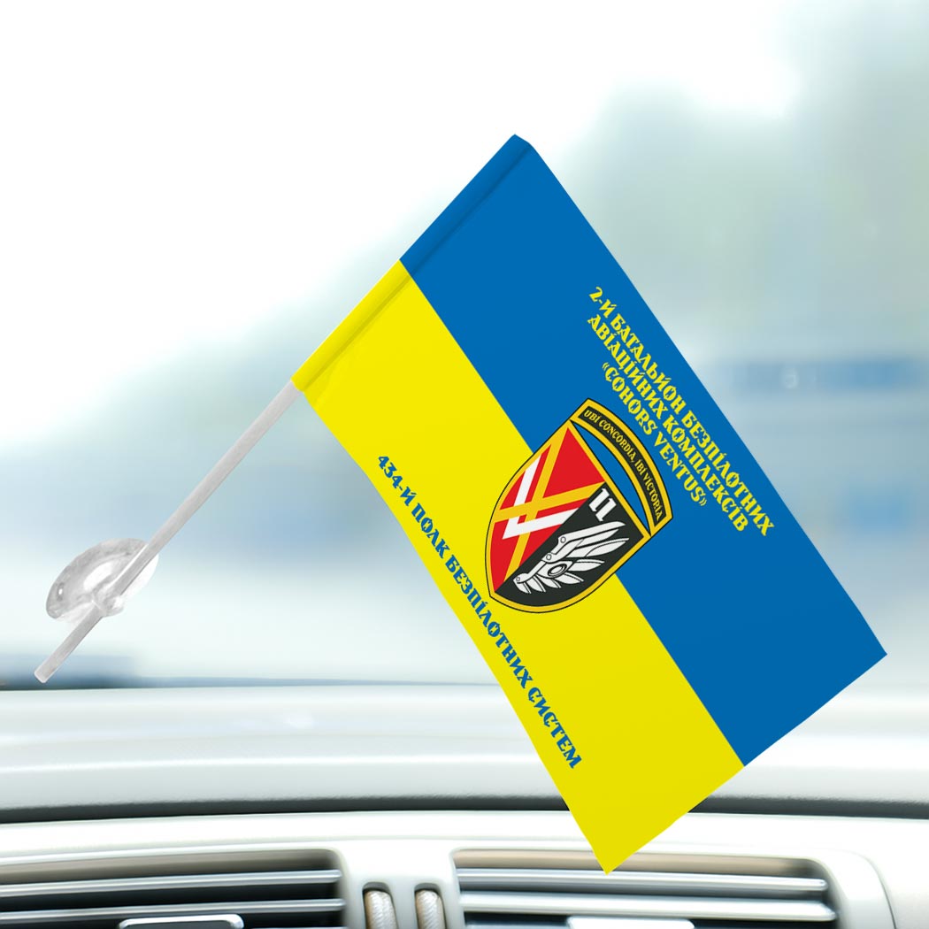 Прапор 2-й батальйон безпілотних авіаційних комплексів «COHORS VENTUS» у складі 434 ПБпС (Flag-02349) - Зображення 3