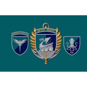 Прапор розвідувальна рота у складі 36 ОБрМП ЗСУ (Flag-02360)